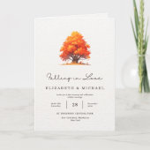 Herfst Liefde Huwelijk Elegant Herfst Huwelijk (Voorkant)