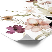 Herfst Liefde is in Bloom Floral Vrijgezellenfeest Poster (Hoek)