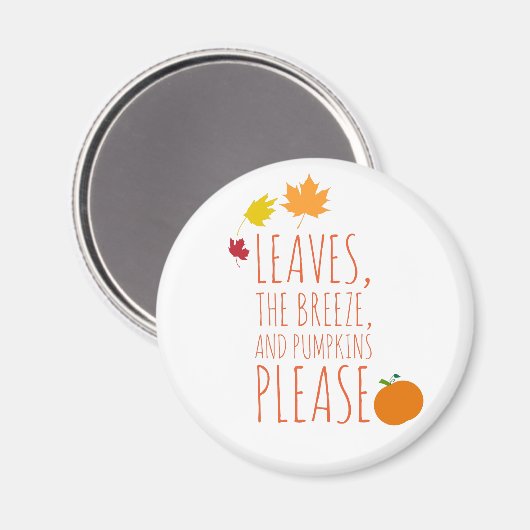 Herfst Liefde Magneet (Voorkant / Achterkant)