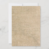 Herfst Liefde Pompoen Baby Shower Uitnodiging Jute (Achterkant)