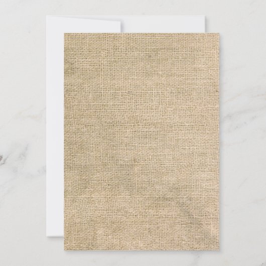 Herfst Liefde Pompoen Baby Shower Uitnodiging Jute (Achterkant)