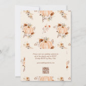 Herfst Liefde Pompoen QR Code Trouw Uitnodiging (Achterkant)