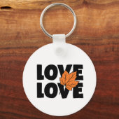 Herfst Liefde Print Sleutelhanger (Voorkant)