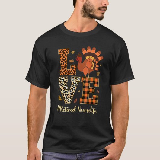 Herfst Liefde Thanksgiving in ruste Naherfst T-shirt (Voorkant)