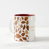 Herfst liefde tweekleurige koffiemok (Voorkant links)