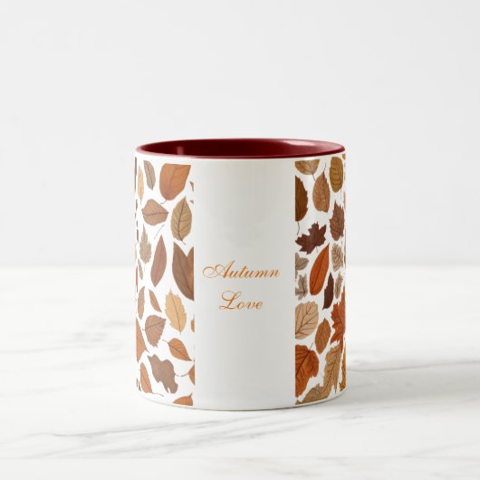 Herfst liefde tweekleurige koffiemok (Center)