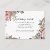 Herfst Liefde Waterverf Bloemen Wensen Goed Bruilo Informatiekaartje (Voorkant)