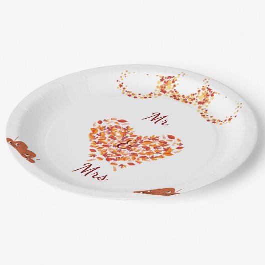 Herfst liefde's papier bord (Gekanteld)