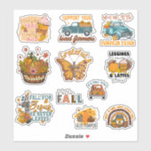 Herfst Liefhebber Sticker Pack (Vel)