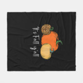 Herfst Lieve Halloween Pompoen Thanksgiving Het is Fleece Deken (Voorkant (Horizontaal))