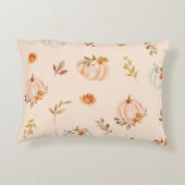 Herfst lieve kleine pompoen eerste verjaardag accent kussen (Achterkant)