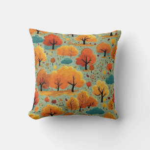 Herfst Lieve Landelijke Aquarel Loofwerk Herfstbom Kussen