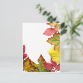 Herfst lijst briefkaart (Staand voorkant)