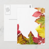 Herfst lijst briefkaart (Voorkant / Achterkant)