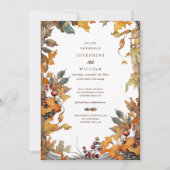 Herfst Lijst bruiloft uitnodiging (Voorkant)