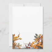 Herfst Lijst bruiloft uitnodiging (Achterkant)