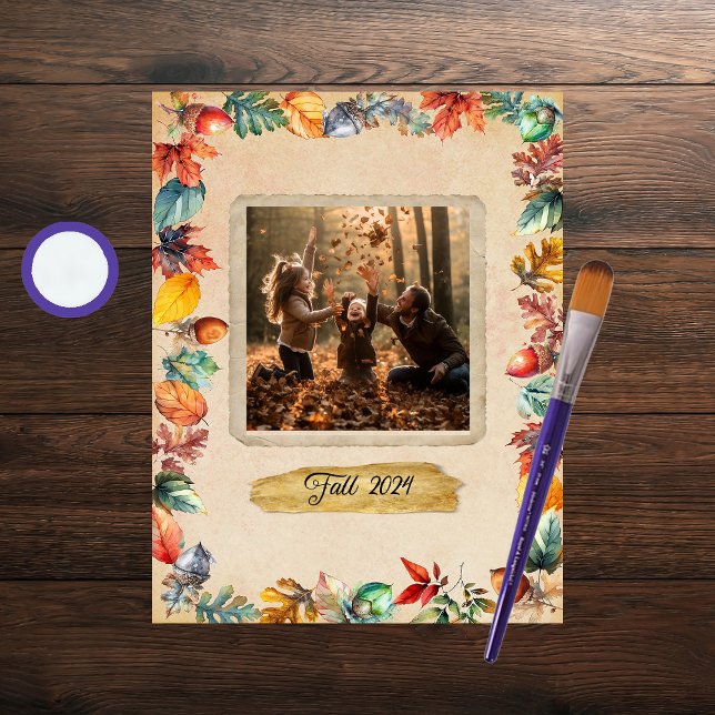 Herfst Lijst Scrapbook Paper (Creator heeft geüpload)