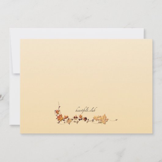 Herfst Lijst Uitnodiging (Achterkant)