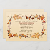 Herfst Lijst Uitnodiging (Voorkant / Achterkant)