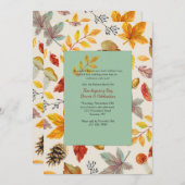 Herfst Lijst Uitnodiging (Voorkant / Achterkant)