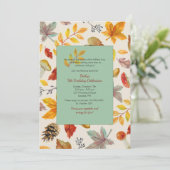 Herfst Lijst Uitnodiging (Staand voorkant)