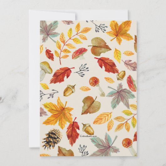 Herfst Lijst Uitnodiging (Achterkant)