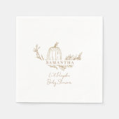 Herfst Li'l pompoen Baby shower Servet (Voorkant)