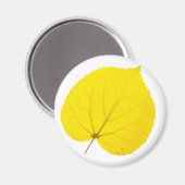 Herfst linden blad magneet (Voorkant / Achterkant)