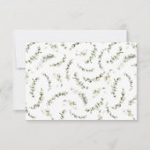 Herfst Little Blue Pumpkin Baby shower Foto Bedankkaart (Achterkant)