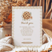 Herfst Little Cutie Pie Baby shower Bedankkaart