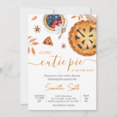 Herfst Little Cutie Pie Baby shower Kaart (Voorkant)