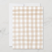 Herfst Little Cutie Pie Bow Teddy Bear Baby shower Kaart (Achterkant)