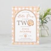 Herfst Little Cutie Pie is 2 jaar oud Kaart (Staand voorkant)