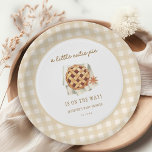 Herfst Little Cutie Pie is onderweg naar het Baby  Papieren Bordje<br><div class="desc">Herfst Little Cutie Pie Baby shower Papier Papier Borden</div>