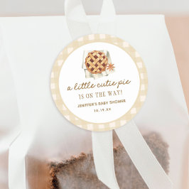 Herfst Little Cutie Pie is onderweg naar het Baby  Ronde Sticker