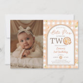 Herfst Little Cutie Pie is twee 2e verjaardag foto Kaart (Voorkant)