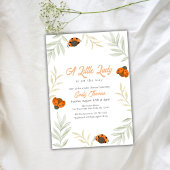 Herfst Little Ladybug Greenery Baby shower Kaart