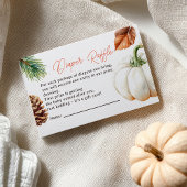 Herfst Little Pumpkin Autumn Baby Luier Raffle Informatiekaartje