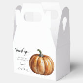 Herfst Little Pumpkin Autumn Baby shower Bedankdoosjes (Geopend)