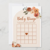 Herfst Little Pumpkin Baby Bingo Baby shower spel Kaart (Voorkant)