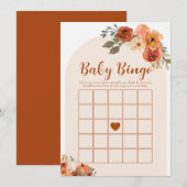 Herfst Little Pumpkin Baby Bingo Baby shower spel Kaart (Voorkant / Achterkant)