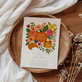 Herfst Little Pumpkin Baby shower Brunch Kaart