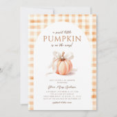 Herfst Little Pumpkin Baby shower geslachtsneutraa Kaart (Voorkant)