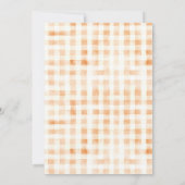 Herfst Little Pumpkin Baby shower geslachtsneutraa Kaart (Achterkant)