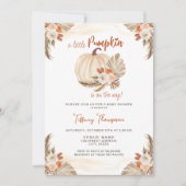 Herfst Little Pumpkin Baby shower Kaart (Voorkant)