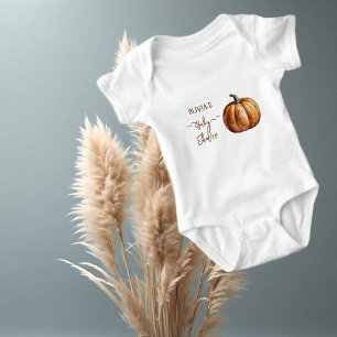 Herfst Little Pumpkin Baby shower Romper