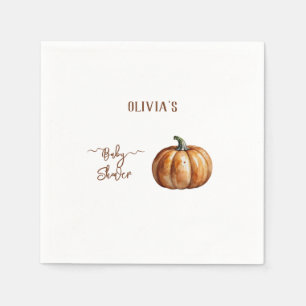 Herfst Little Pumpkin Baby shower Servet