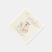 Herfst Little Pumpkin Baby shower Servet (Hoek)
