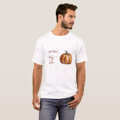 Herfst Little Pumpkin Baby shower T-shirt (Voorkant volledig)