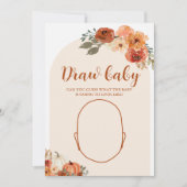 Herfst Little Pumpkin Baby shower Teken de Baby Ga Kaart (Voorkant)